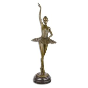 Balerina hölgy bronz szobor