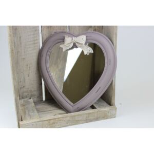 Pasztell színű szív alakú vintage tükör