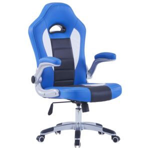 VidaXL kék műbőr gamer szék