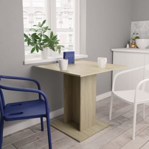 VidaXL sonoma tölgy színű forgácslap étkezőasztal 80 x 80 x 75 cm