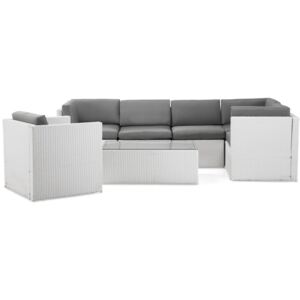 Kültéri bútor VG4870 Fehér + szürke
