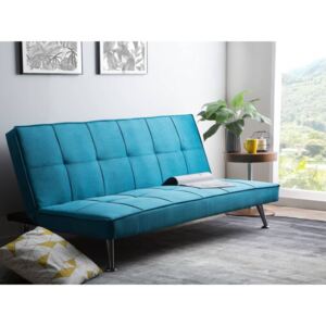 Beliani Kárpitozott kék kanapéágy HASLE