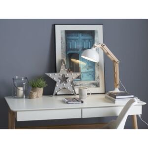 Beliani Fehér asztali lámpa, SALADO