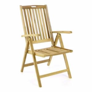 DIVERO Kerti szék 56 x 75 x 110 cm karfával összecsukható