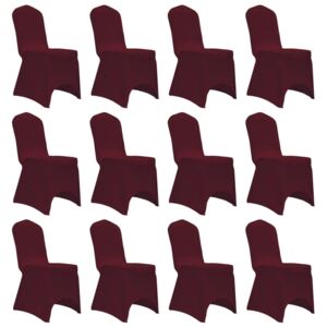 VidaXL 12 db burgundi vörös sztreccs székszoknya