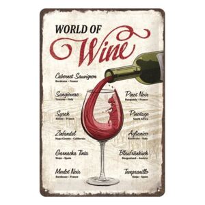 World of Wine dekorációs falitábla - Postershop