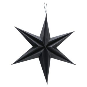 Kassia fekete csillag alakú karácsonyi papír függődísz, ø 30 cm - Boltze