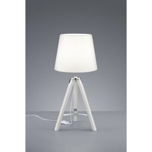 Trio R50991001 Asztali lámpa TRIPOD fehér fa excl. 1 x E27, max. 40W IP20