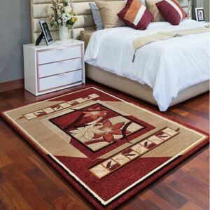 Darabos szőnyeg nappaliba, piros színű Szélesség: 80 cm | Hossz: 150 cm