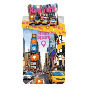 Times Square pamut ágynemű, 140 x 200 cm, 70 x 90 cm