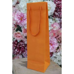 Narancssárga textil ajándéktáska 36cm
