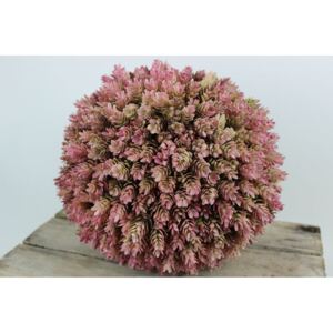 Rózsaszín mű buxusgömb 31cm