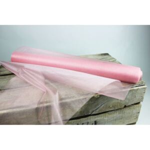 Rózsaszín organza anyag 48cm