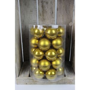 Arany karácsonyi üveggömbök 5,7cm