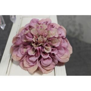 Rózsaszín mű rézvirág (zinnia) 15cm