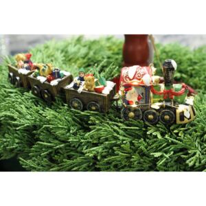 Mesebeli világító karácsonyi vonat 25cm