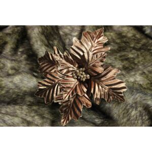 Bronz színű mikulásvirág 30cm