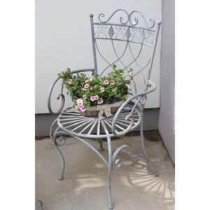 Szürke fém "Romance" kerti szék