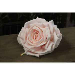 Rózsaszín rózsafej 15cm