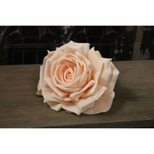 Barack színű rózsafej 15cm