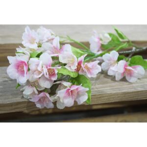 Rózsaszín-fehér mű cseresznyeág 43cm