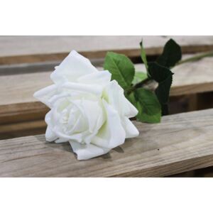 Fehér mű virágzó rózsa 74cm