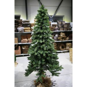 Umelý úzky vianočný stromček z lesa na pni 210cm