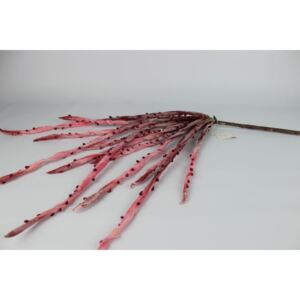 Rózsaszín mű bogyós növény 130cm