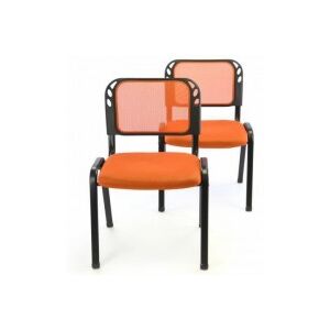 Rakásolható kongresz szék készlet 2db - narancssárga