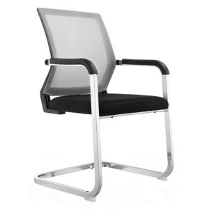 Tempo Kondela Konferencia szék, szürke/fekete, RIMALA