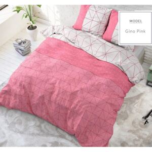 Modern és kiváló minőségű ágynemű rózsaszín-szürke színben 200 x 200 cm 200x200