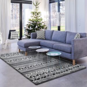 Modern szürke szőnyeg mintával Szélesség: 160 cm | Hossz: 220 cm