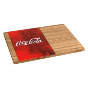 Coca-Cola World bambusz vágódeszka, piros üveg részlettel - Wenko