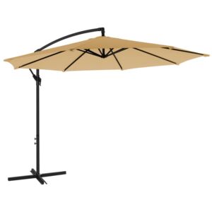 SONGMICS Konzolos napernyő O 300 cm, UV-védelem UPF 50+ -ig, nyitó és záró hajtókarral