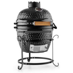 Klarstein Princesize Kamado kerámia grillező 11", füstölés, BBQ, fekete
