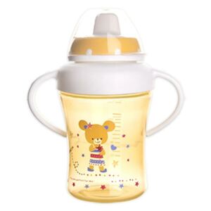 Orion ANIMAL gyermek bögre ivócsőrrel, 300 ml, sárga