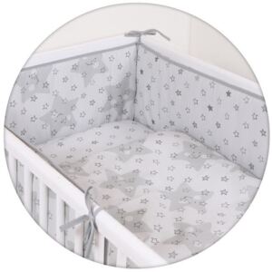 Ceba Baby 5 részes babaágynemű - Grey Stars (kifutó termék)