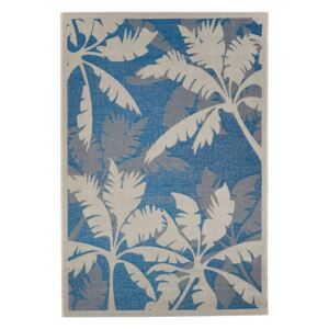 Palms kék-szürke kültéri szőnyeg, 160 x 230 cm - Floorita