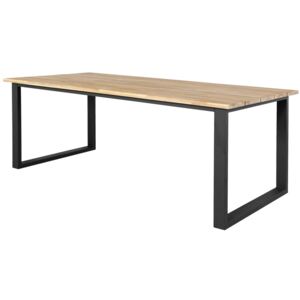 Kültéri asztal VG5957 100x210x78cm Akác + fekete