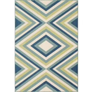 Rombi zöld-kék kültéri szőnyeg, 133 x 190 cm - Floorita