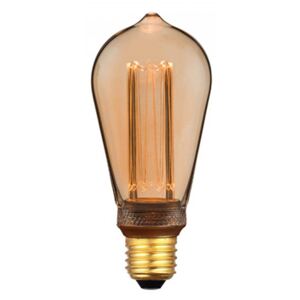 V-TAC Vintage LED borostyán lámpa E27 Körte (4W/300°) extra meleg fehér 1800K