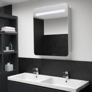 Tükrös fürdőszobaszekrény LED világítással 68 x 11 x 80 cm