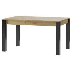 MEBLINE Összecsukható asztal LUCAS LC08 140-210 artisan tölgy / fekete