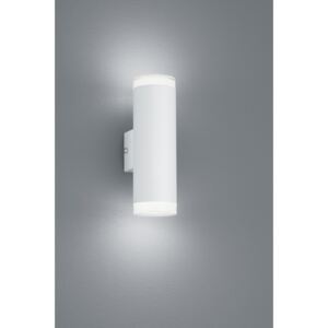 Trio ARACATI R28212131 Kültéri fali LED lámpa matt fehér fém incl. 2 x SMD, 4W, 3000K, 340Lm 340 lm 3000 K IP44 A+