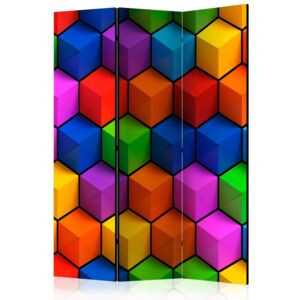 Paraván - Colorful Geometric Boxes 135x172 cm