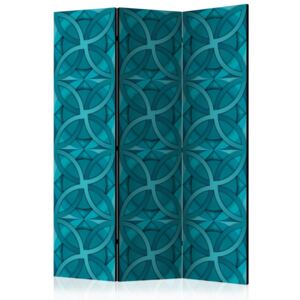 Paraván - Geometric Turquoise 135x172 cm
