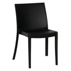 PERLA műanyag fekete szék