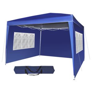 Malatec Kerti parti sátor, pavilon, 3x3m + 3 oldalfalak, kék, 2194