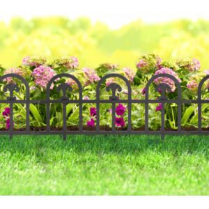 Virágágyás szegély / kerítés (60 x 30 cm, fekete)
