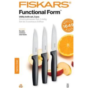 Késkészlet, általános, 11 cm, FISKARS Functional Form fekete (IF1057563)